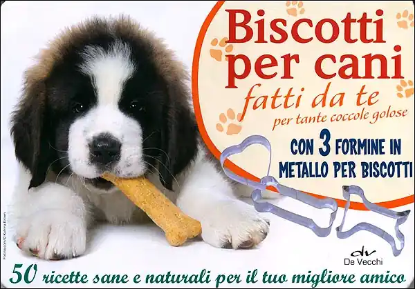 Biscotti per cani fatti da te Per tante coccole golose - Con 3 formine in metallo per biscotti - 50 ricette sane e naturali per il tuo migliore amico Promozione Esclusiva
