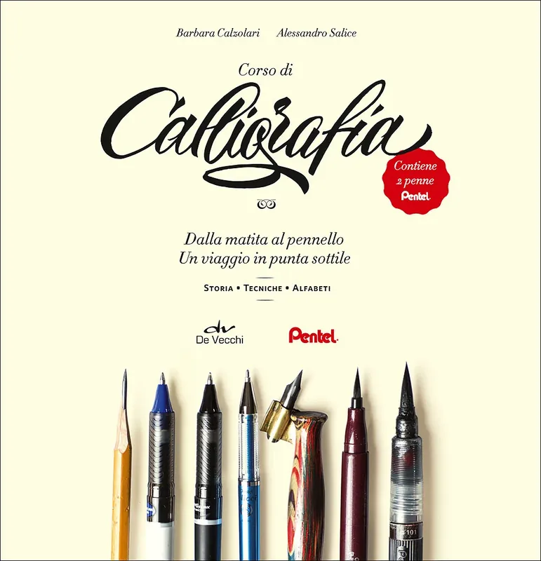 Promo Stagionale Corso di calligrafia Dalla matita al pennello. Un viaggio in punta sottile - Contiene 2 penne Pentel