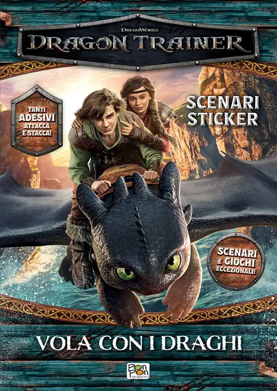 Offerta Del Giorno Dragon Trainer. Scenari sticker. Vola con i draghi
