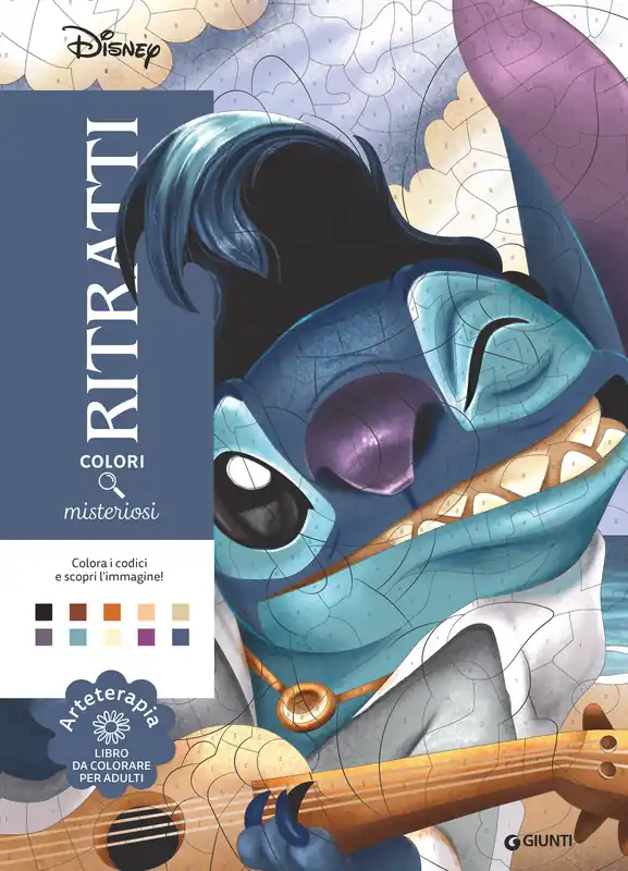 STITCH Ritratti Colori Misteriosi Arteterapia Libro da colorare per adulti Promozione
