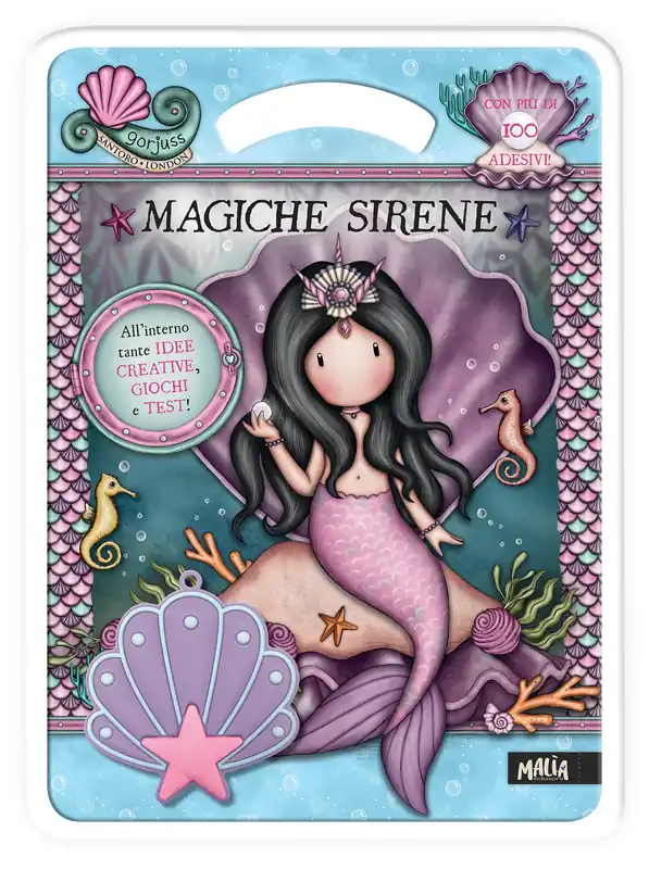 Gorjuss. Activity con gadget. Magiche sirene + Pochette Lilla A Buon Prezzo