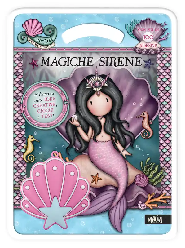 Occasione Gorjuss. Activity con gadget. Magiche sirene + Pochette rosa