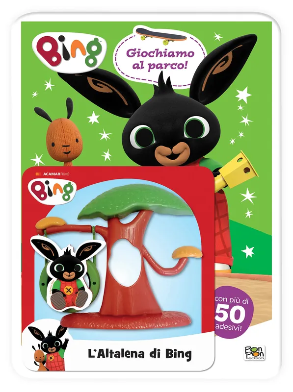 Bing. Activity con gadget. Giochiamo al parco + Set altalena Pagamento Sicuro