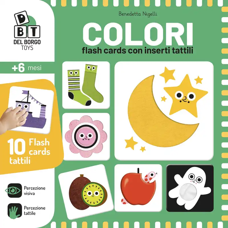 Colori Flash cards con inserti tattili A Buon Prezzo