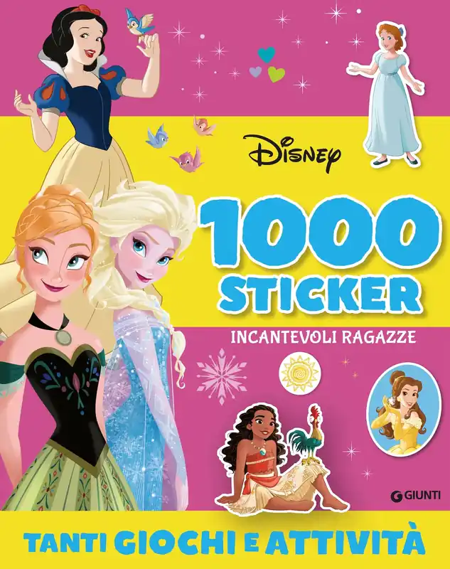Più Venduto Frozen e Principesse Disney 1000 Sticker - Incantevoli ragazze Tanti giochi e attività
