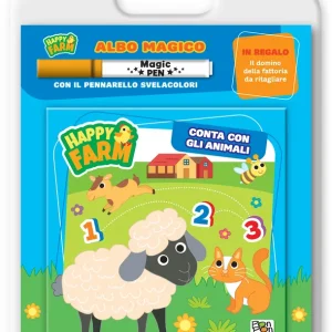 Albo magico. Happy Farm. Conta con gli animali Spedito Oggi