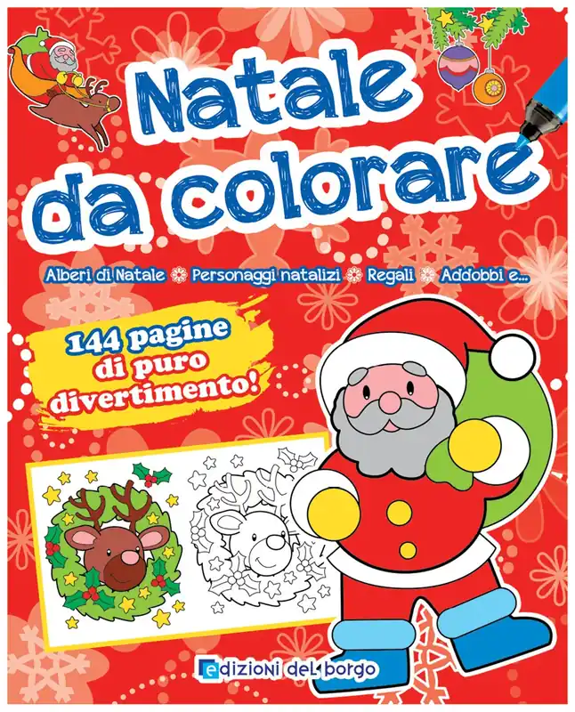 Acquista Ora Natale da colorare Alberi di Natale - Personaggi natalizi - Regali - Addobbi e... - 144 pagine di puro divertimento!